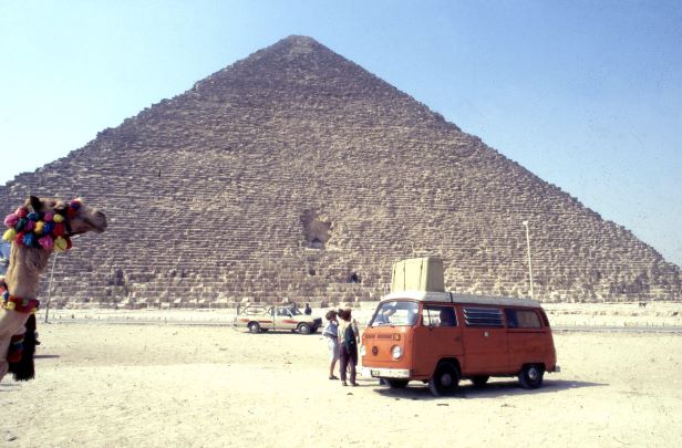 Gil Hüttenmeister Gizeh Cheops Pyramide 1987 Bild privat